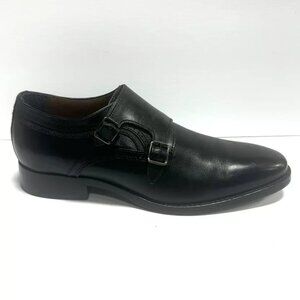 Johnston Murphy Mens Danridge Monk Dress Shoe Black Size 11.5 M